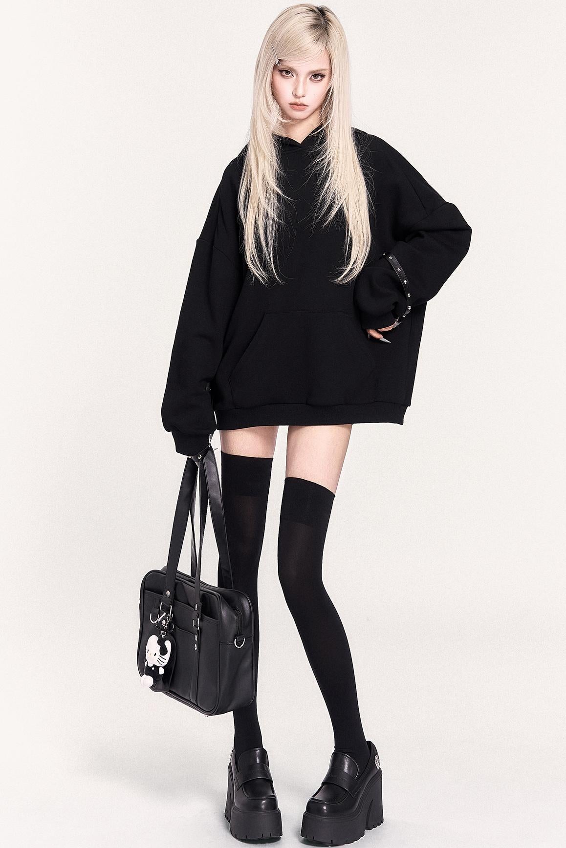 Black Cat Hooded Sweatshirt