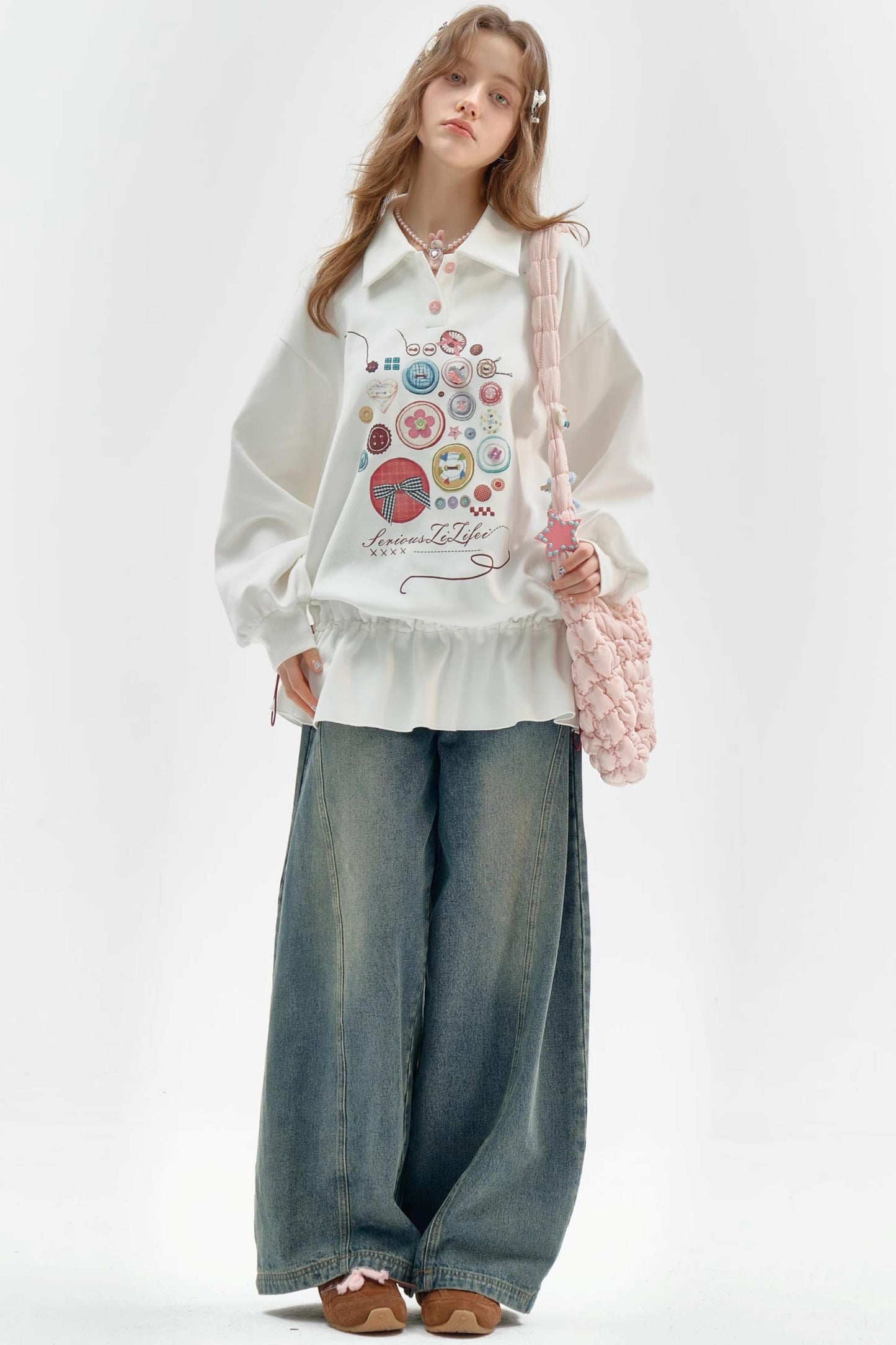 Vintage Buttoned Polo Dress