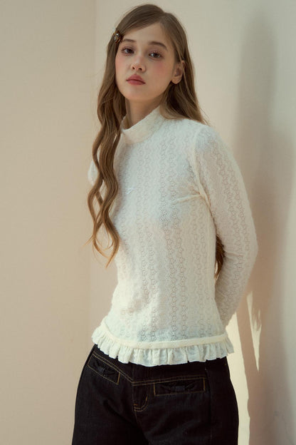 Winter Lace Layering Top