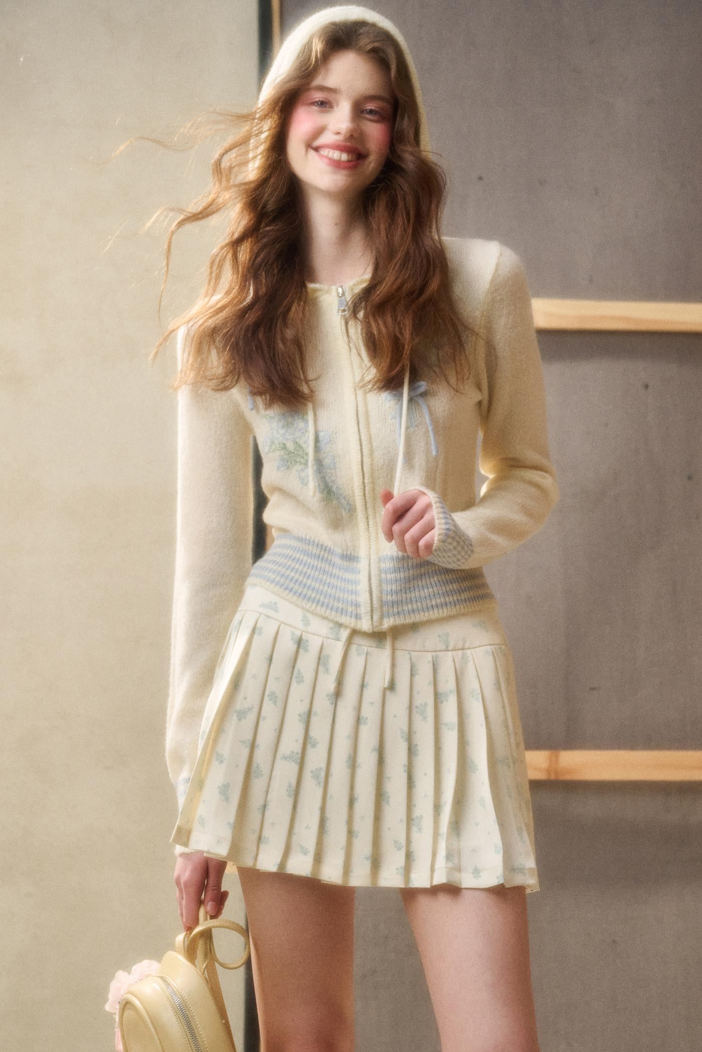 Lime Shimmer Knit Set-Up