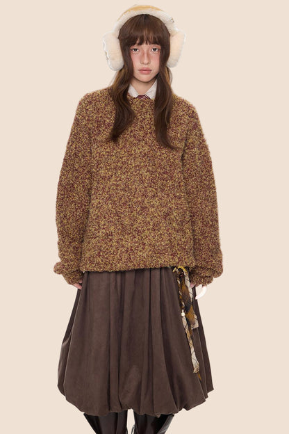 Vintage Knitted Crew Neck Sweater