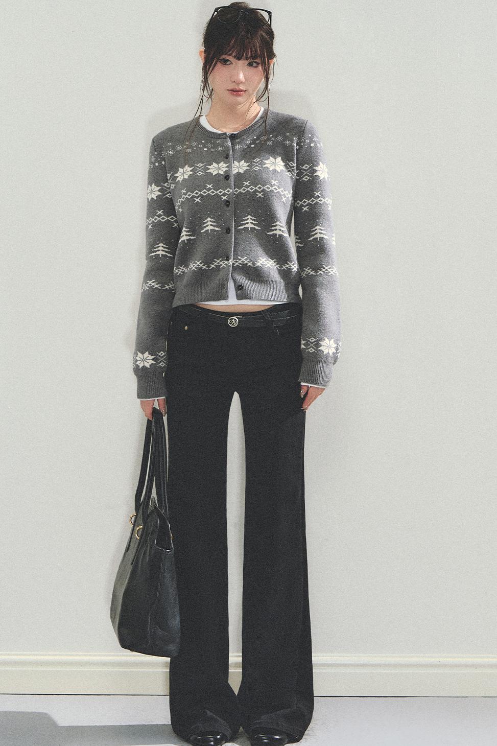 Fair Isle Crew Cardigan