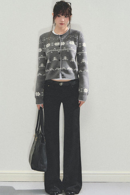 Fair Isle Crew Cardigan