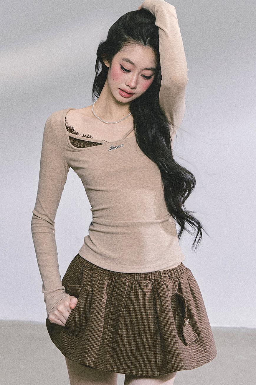 Wisdom Lace Long-Sleeved T-Shirt