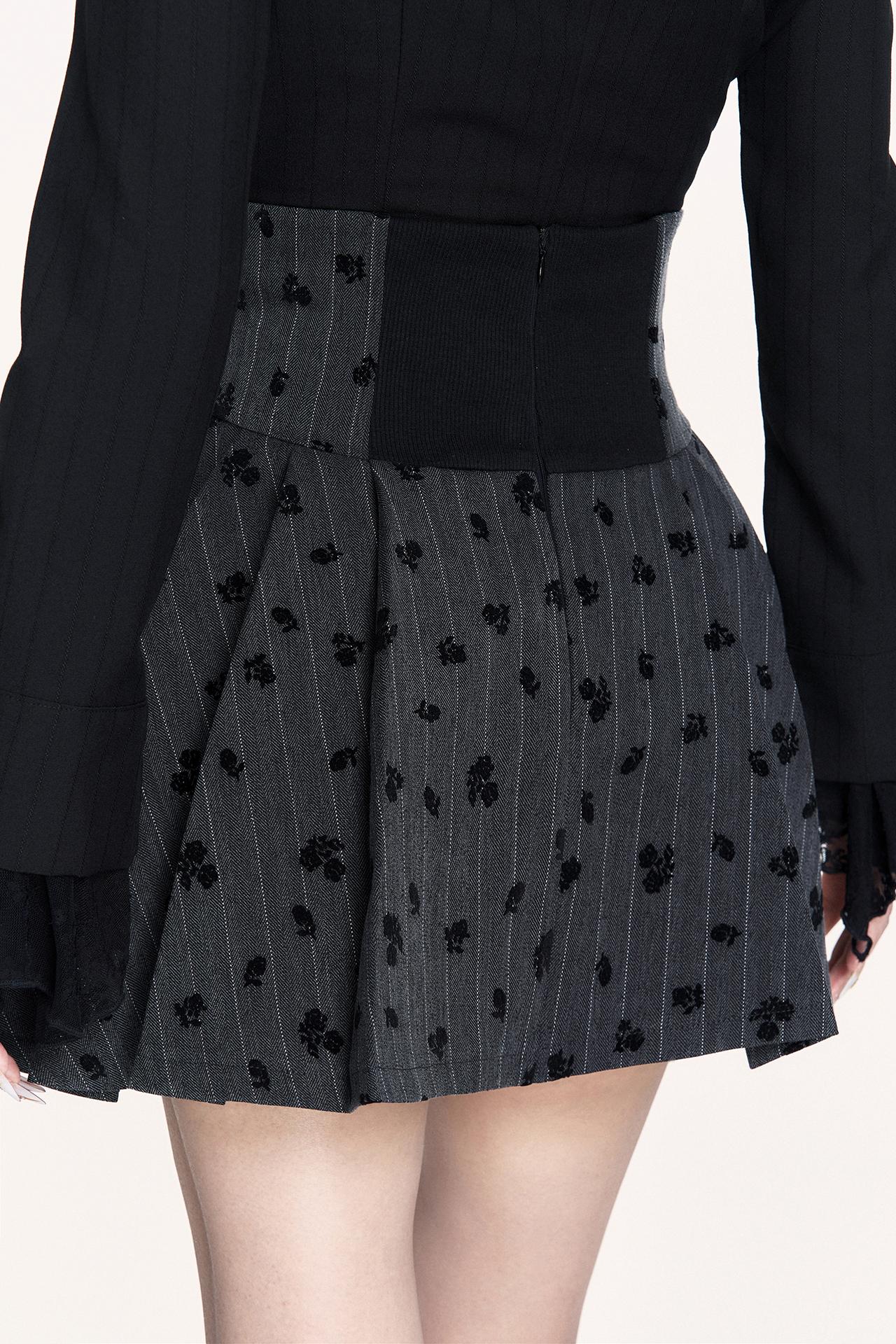 Rose Island High Waist Pleated Skirt