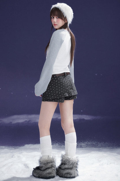 Corduroy Culotte Pants