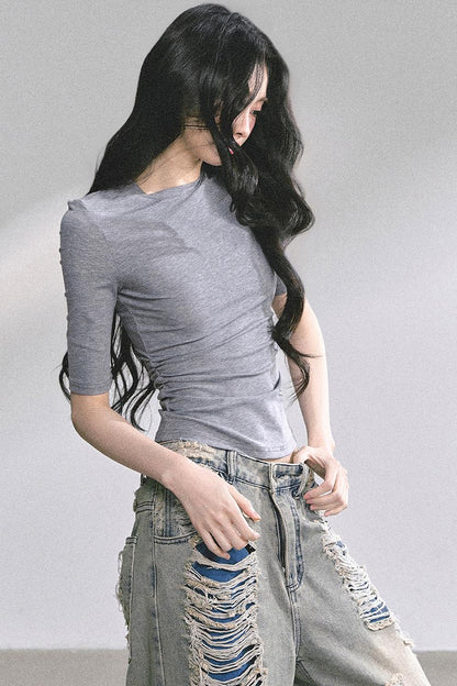 Autumn Butterfly Lace T-shirt