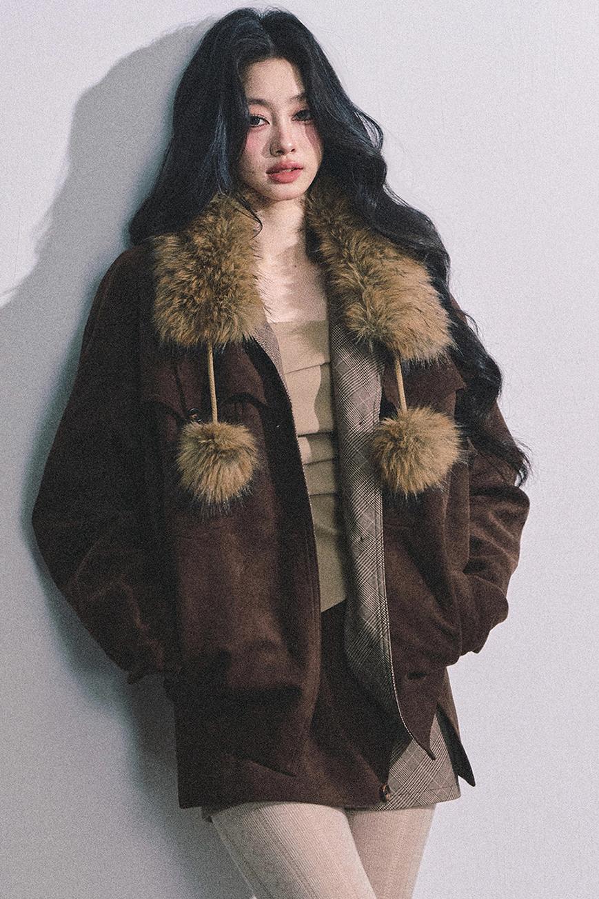 French Fur Collar Scarf