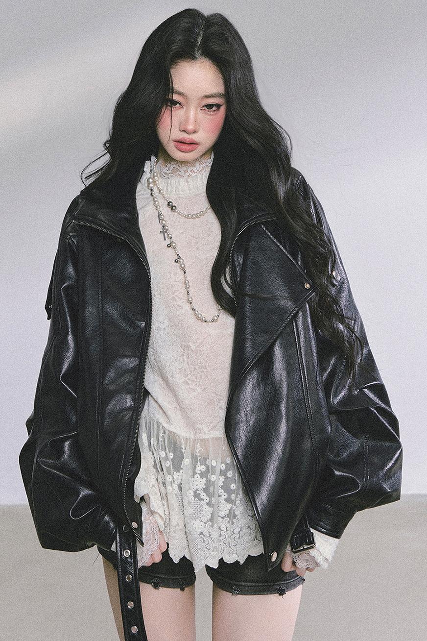 American Locomotive PU Leather Jacket