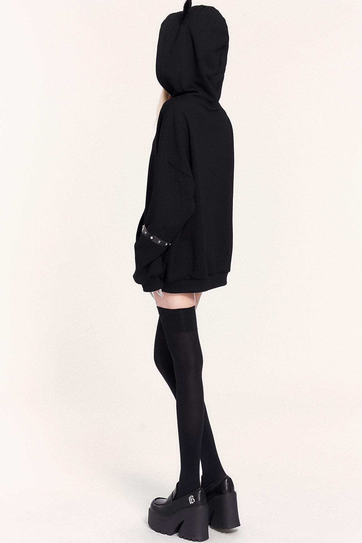 Black Cat Hooded Sweatshirt