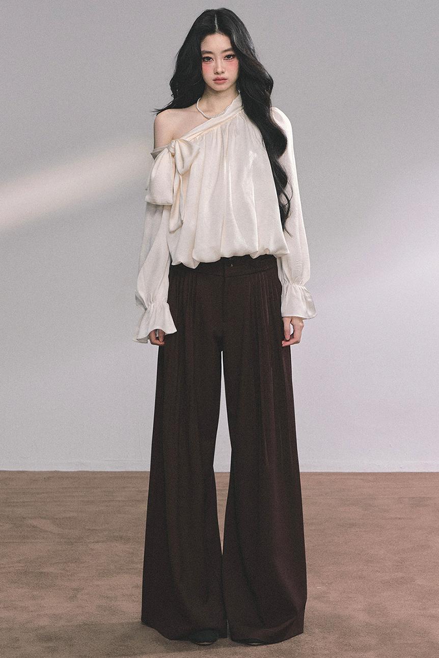 French Bow Plaid Shirt