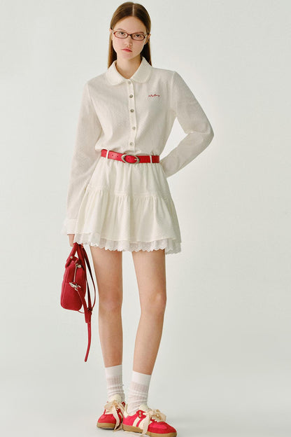 발레 스타일 플레어 스커트 