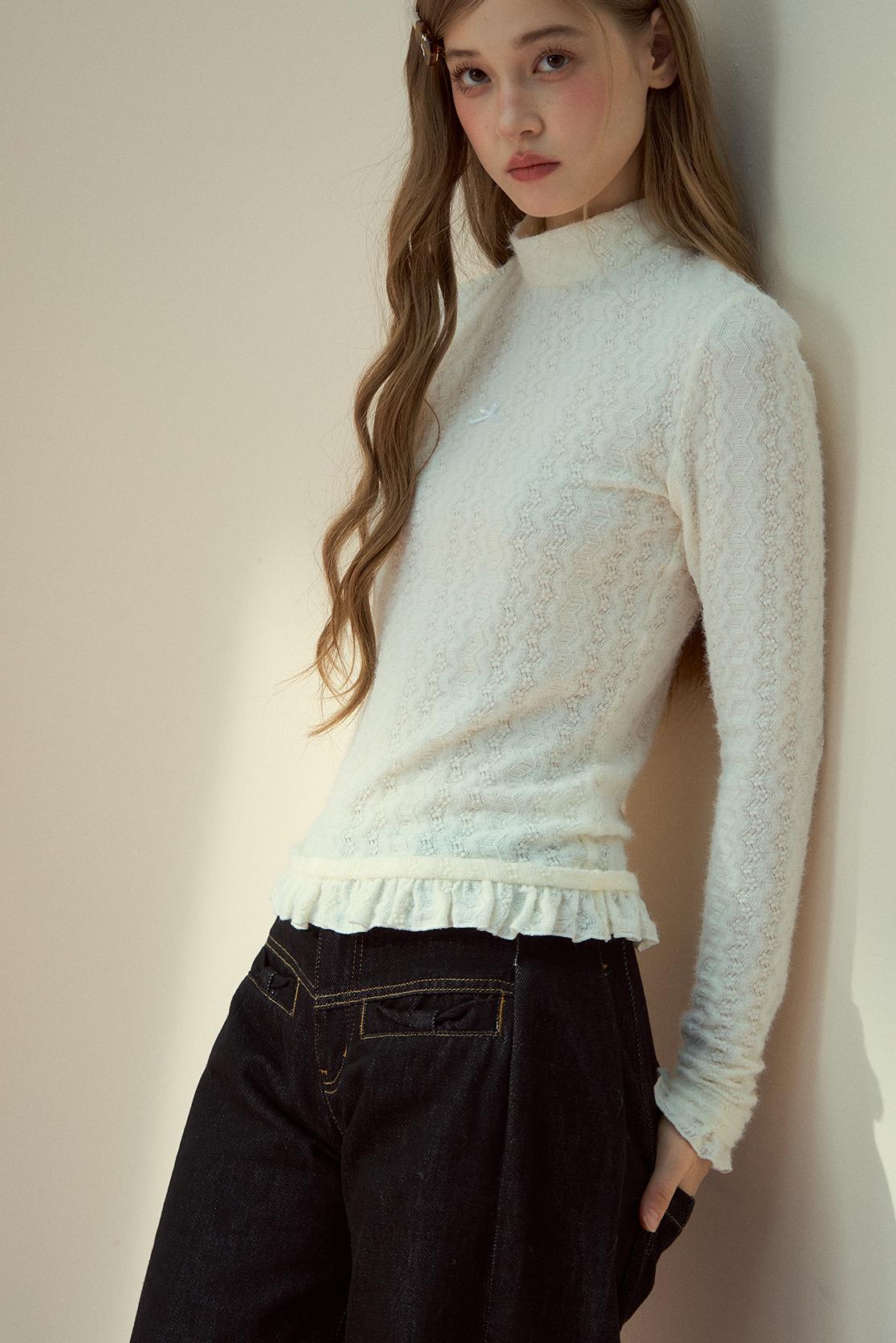 Winter Lace Layering Top