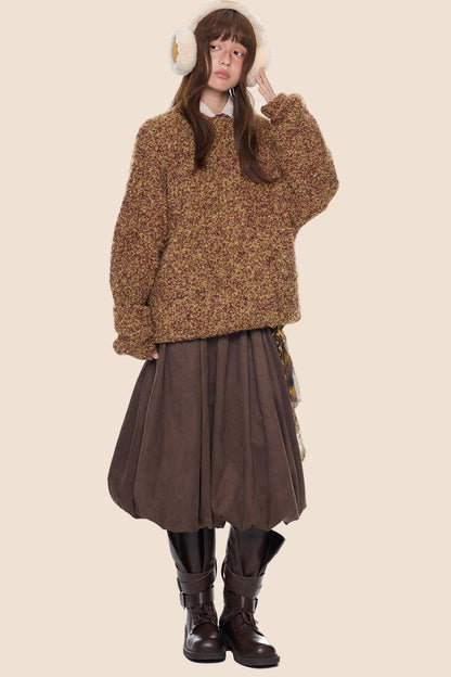 Vintage Knitted Crew Neck Sweater