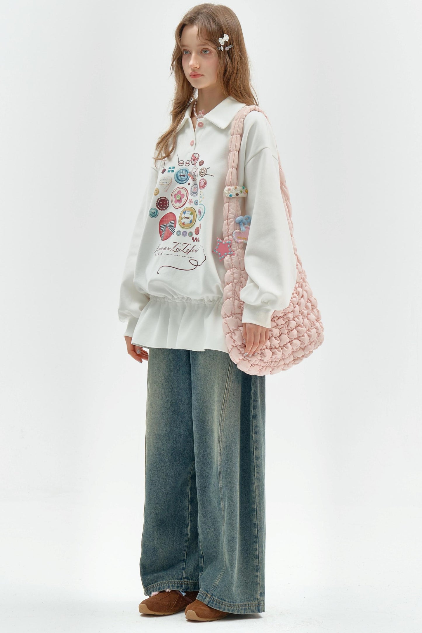 Vintage Buttoned Polo Dress