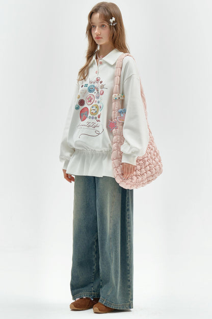 Vintage Buttoned Polo Dress