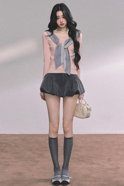 Slimming Pink Knitted Top