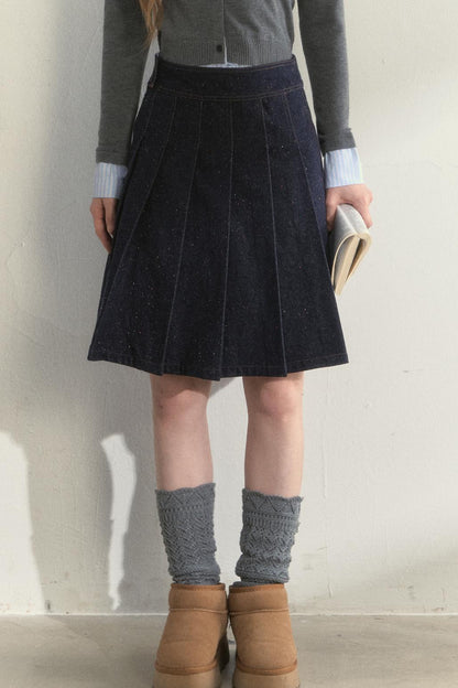 Retro Denim Quilted Jacket Set-Up