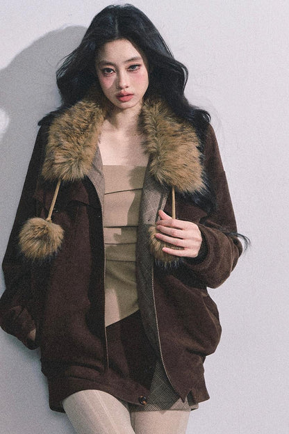 Autumn Puffy Two-Piece Skirt Set-Up