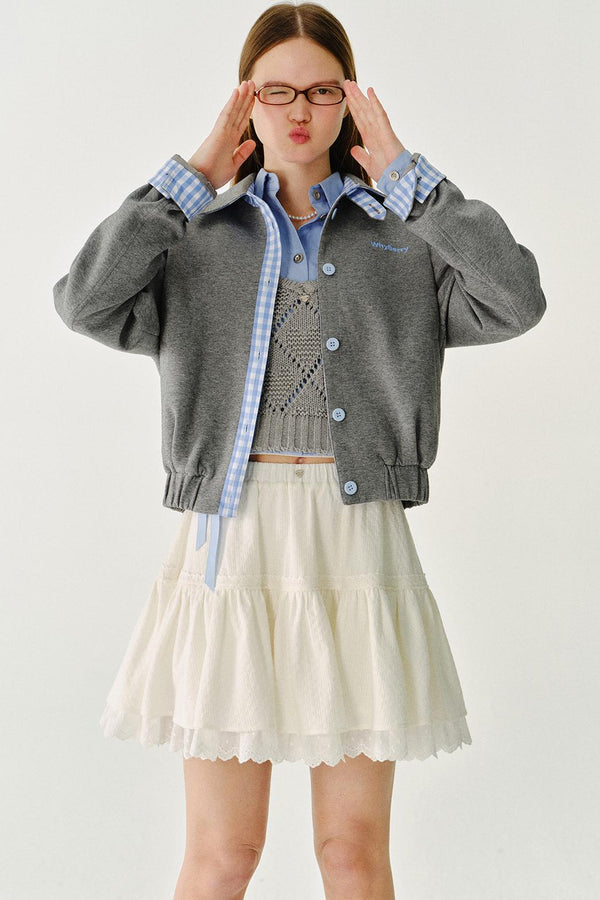 Drop Shoulder Sweat Jacket