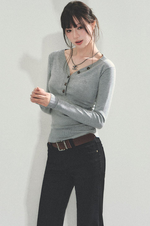 Slim Knitted Base Shirt