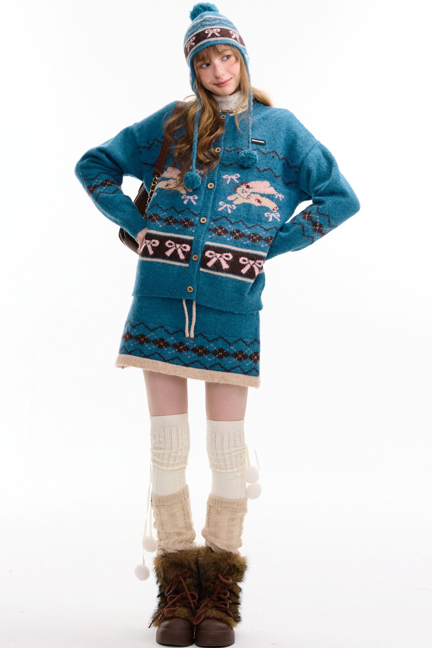 Autumn Vintage Rabbit Cardigan