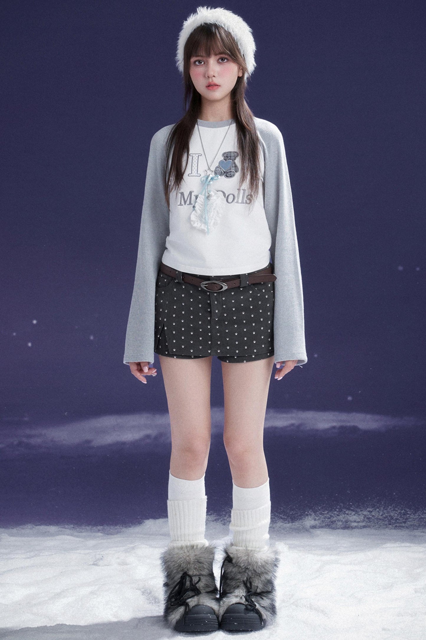 Corduroy Culotte Pants