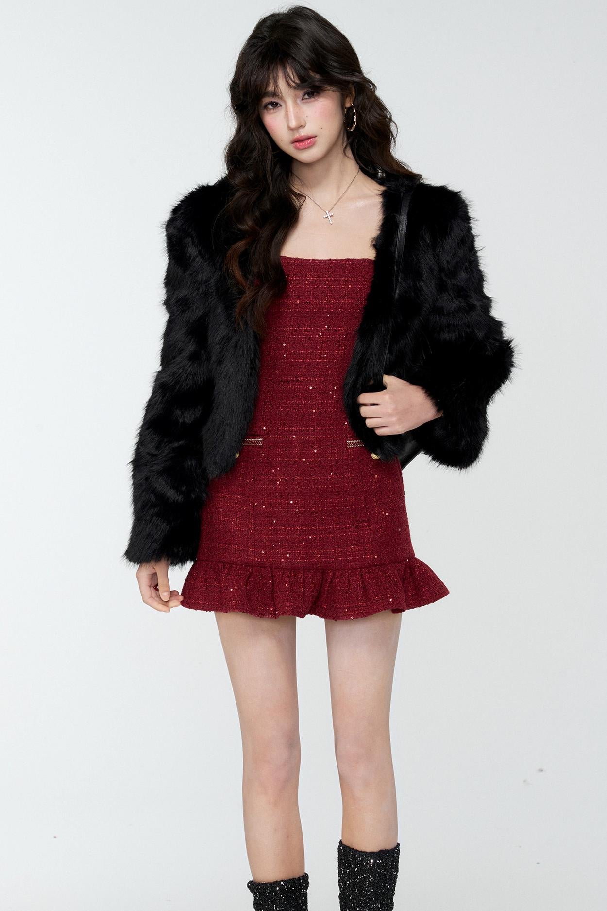 Red Chanel Princess Dress Set-Up