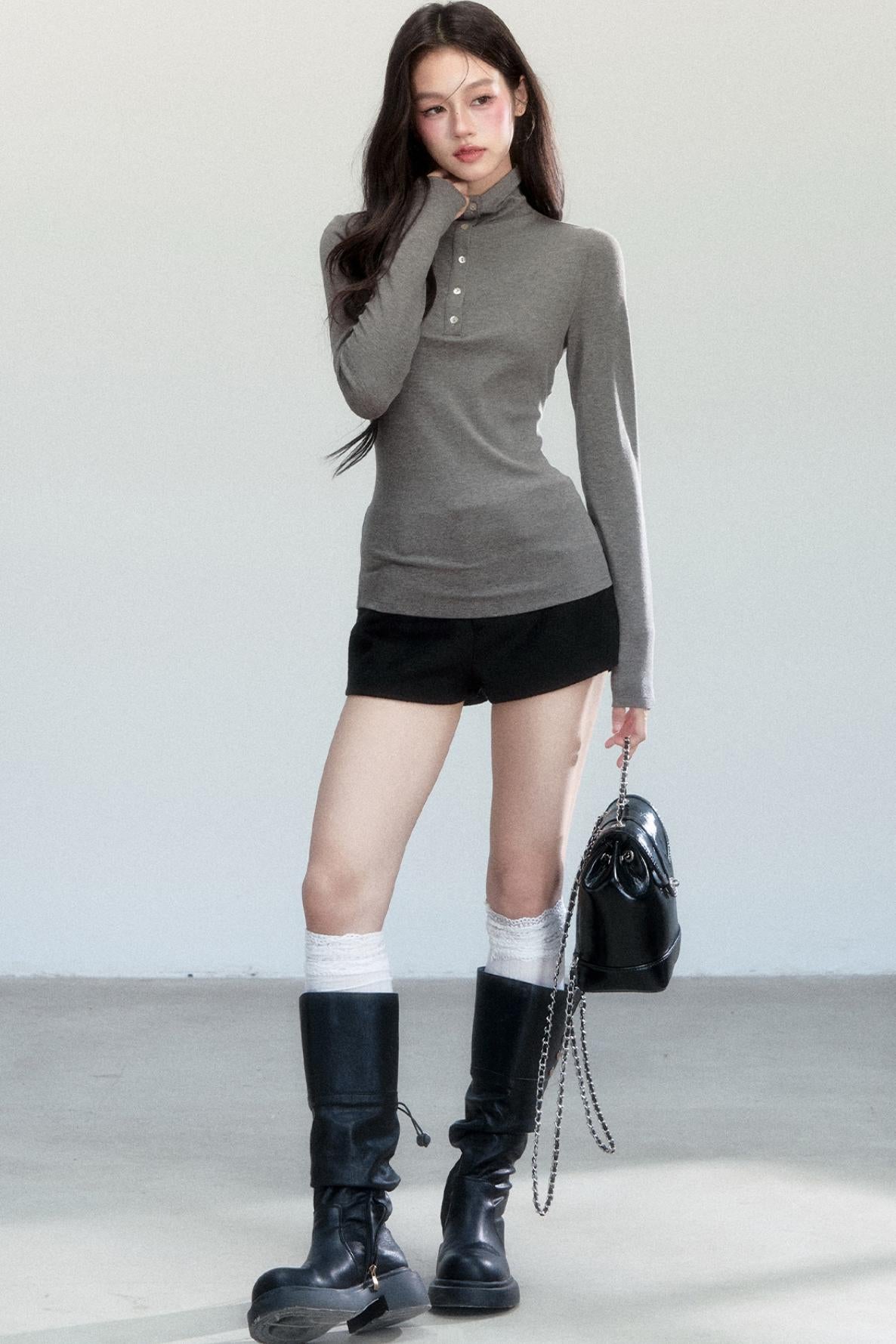 Versatile Tweed A-Line Shorts