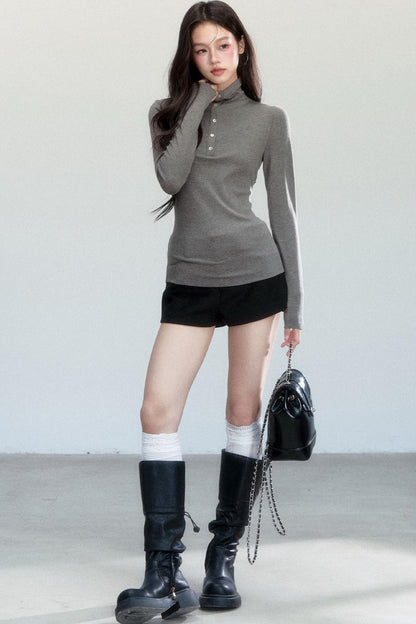 Versatile Tweed A-Line Shorts