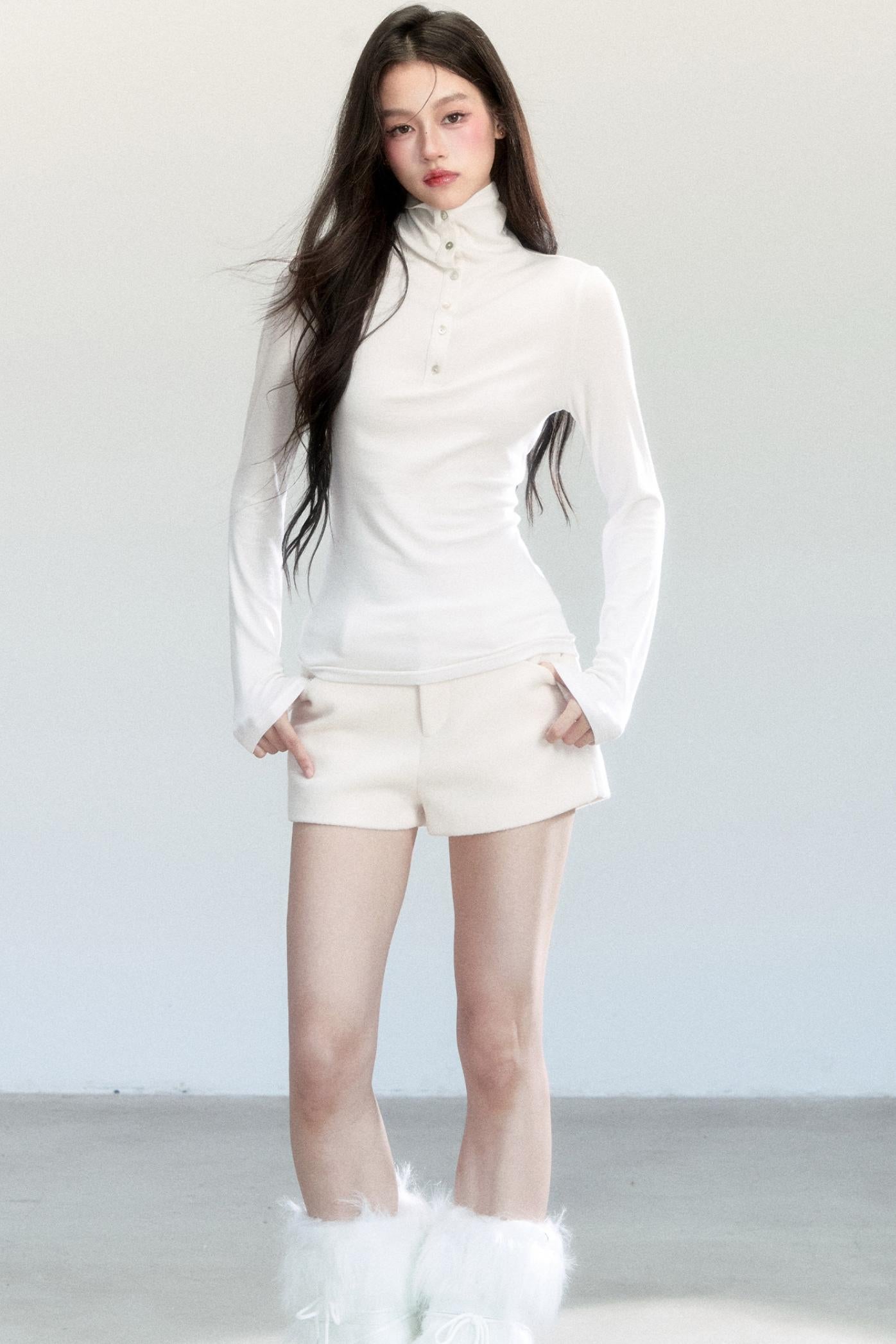 Versatile Tweed A-Line Shorts