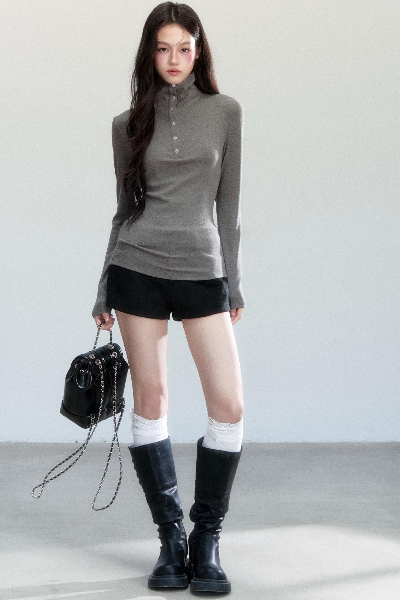 Versatile Tweed A-Line Shorts