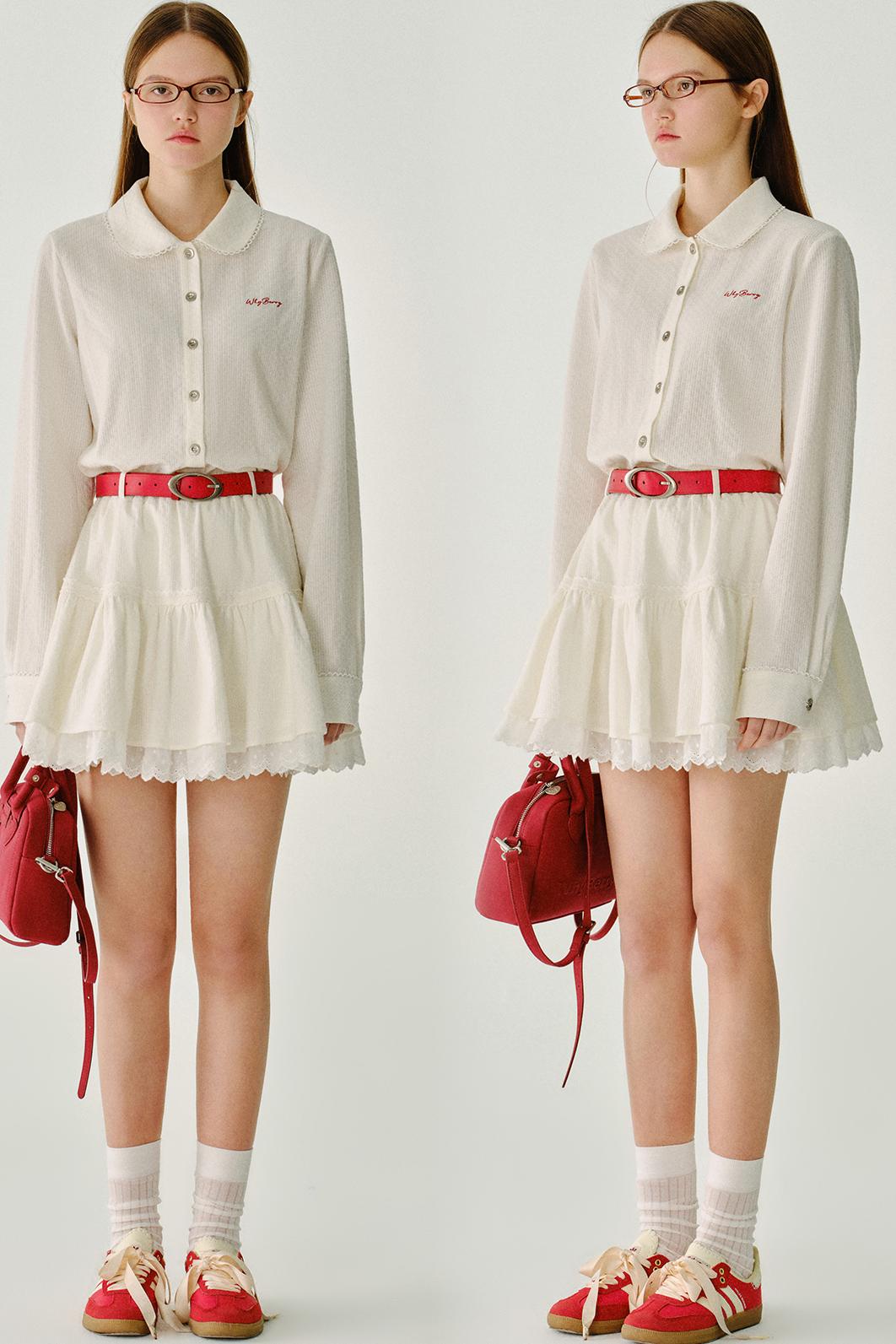 발레 스타일 플레어 스커트 