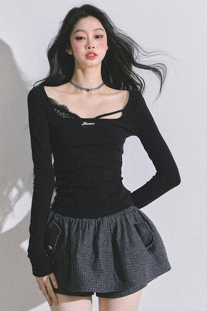 Wisdom Lace Long-Sleeved T-Shirt