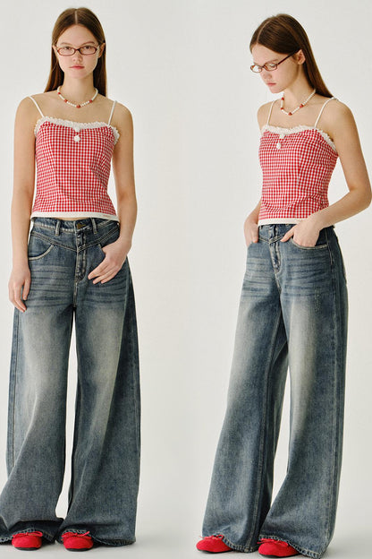 봄 레이스 캐미솔 탑 