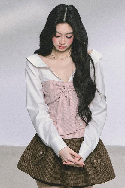 Slimming Striped Polo Shirt