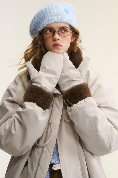 Asgony Dopamine Sweet Girl Knitted Beret