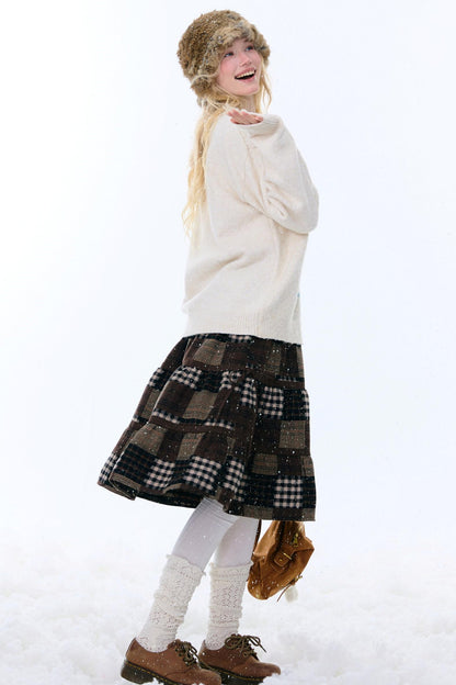 American Retro Cat Plush Sweater