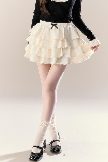 Autumn Knitted Top Skirt Set-Up