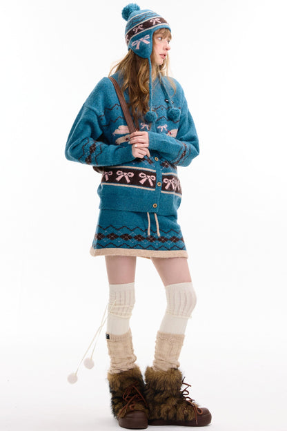 Autumn Vintage Rabbit Cardigan