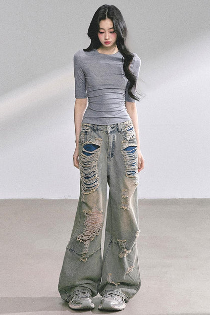 Autumn Butterfly Lace T-shirt