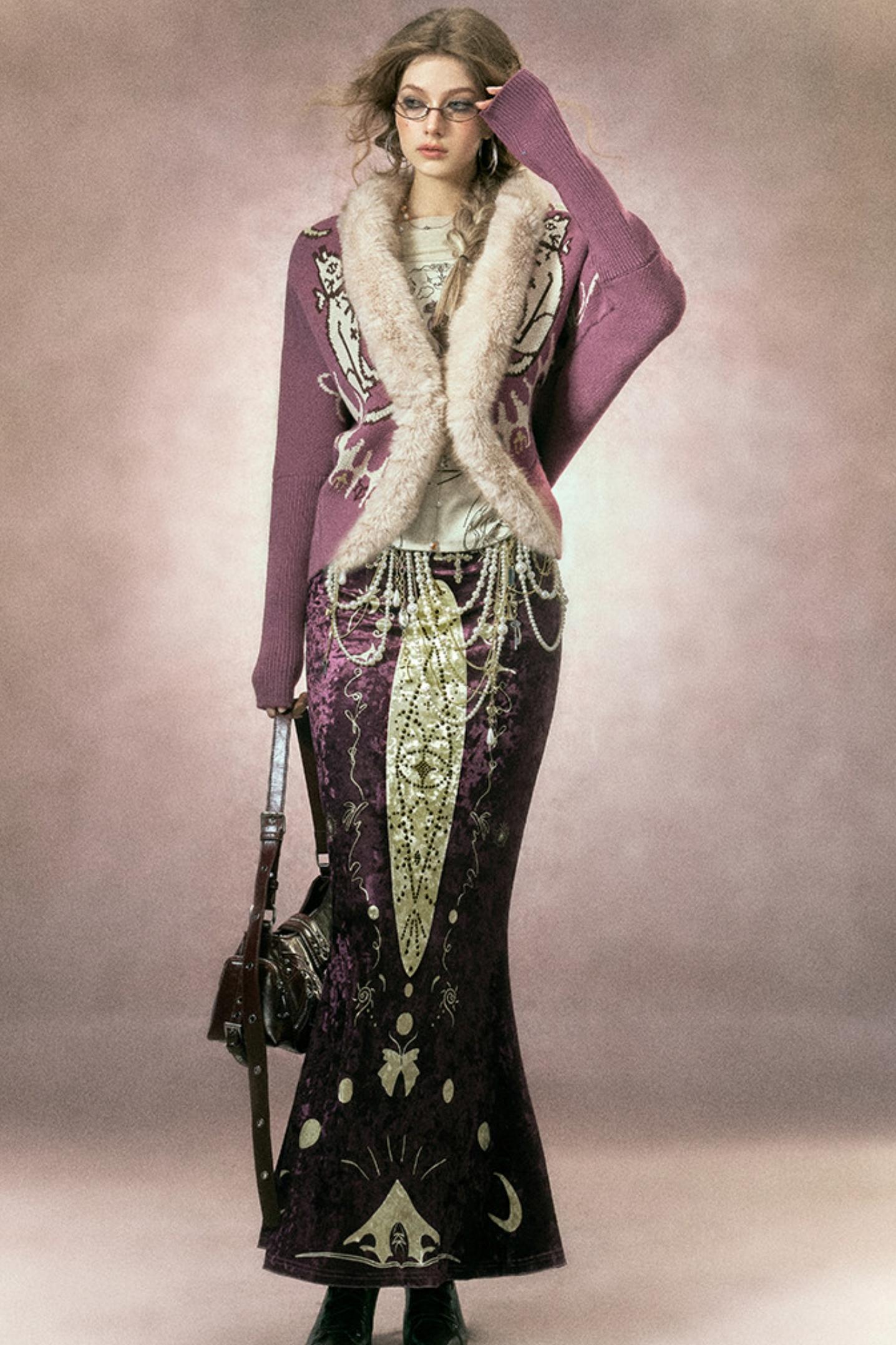 Hand-Painted Star-Wishing Blouse