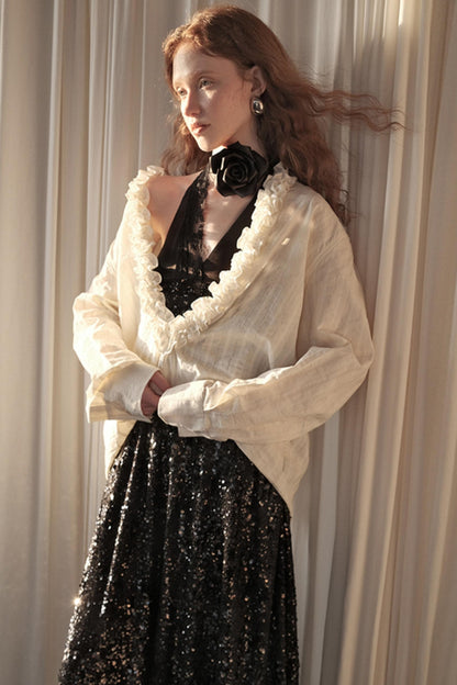 Wandering Blue Striped Blouse