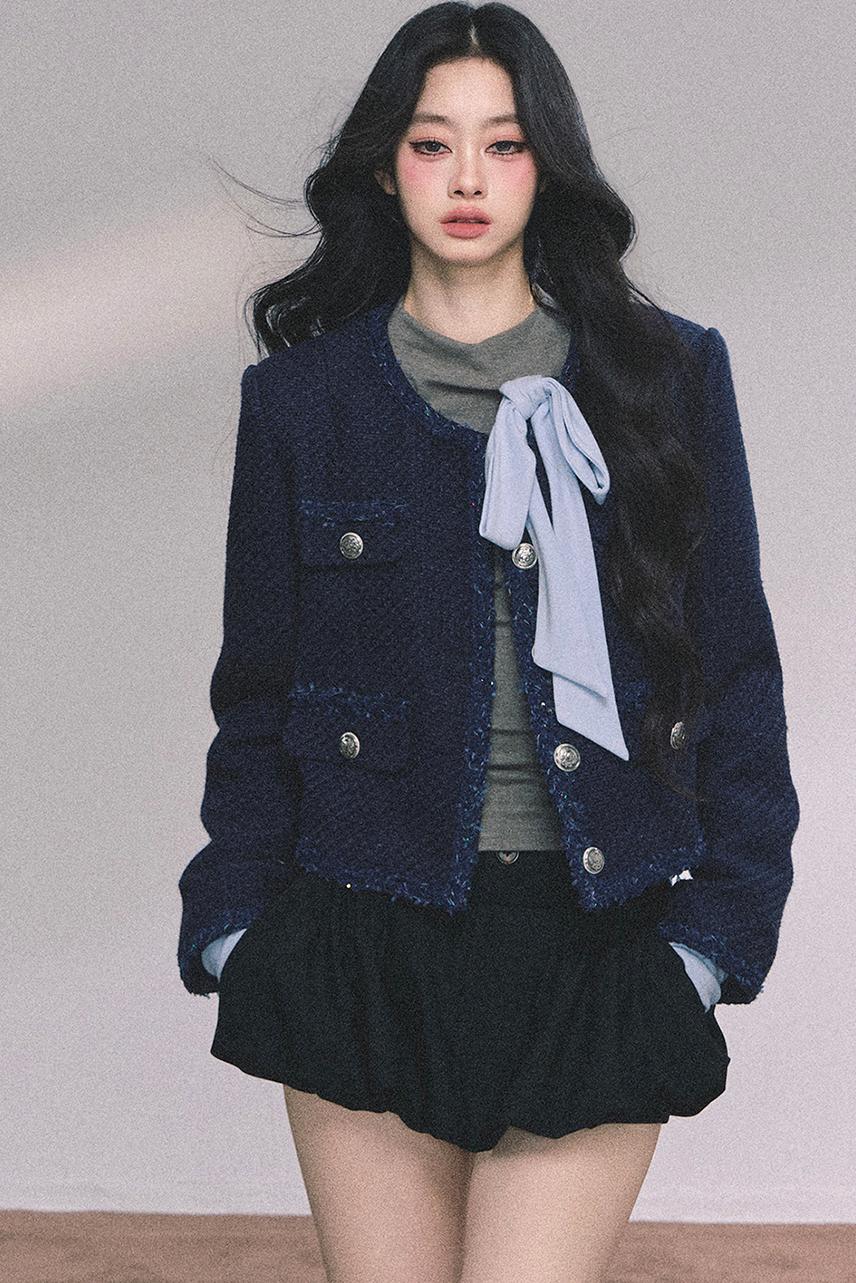 French Fragrance Tweed Jacket Set-Up