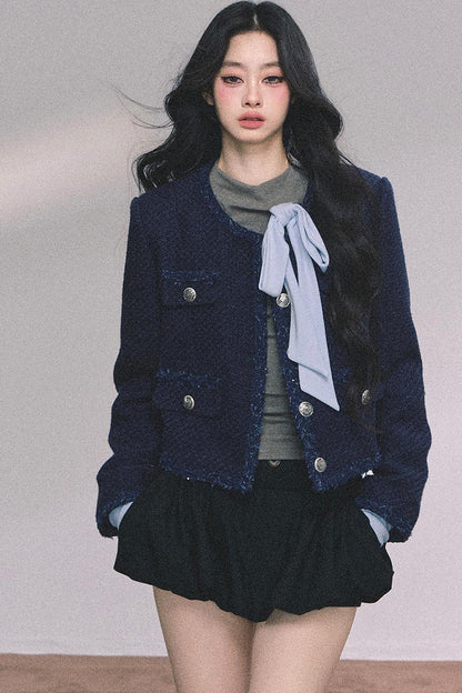 French Fragrance Tweed Jacket Set-Up