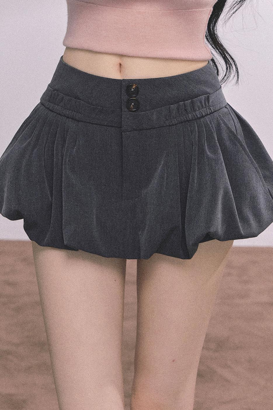 French Fluffy Autumn A-Line Skirt