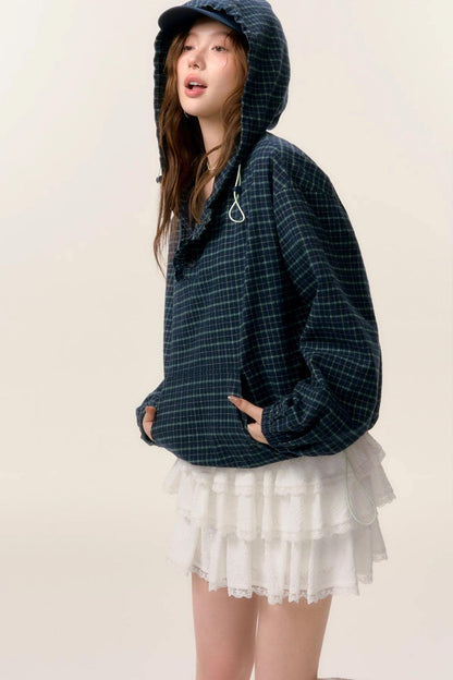 Spring Plaid Hoodie