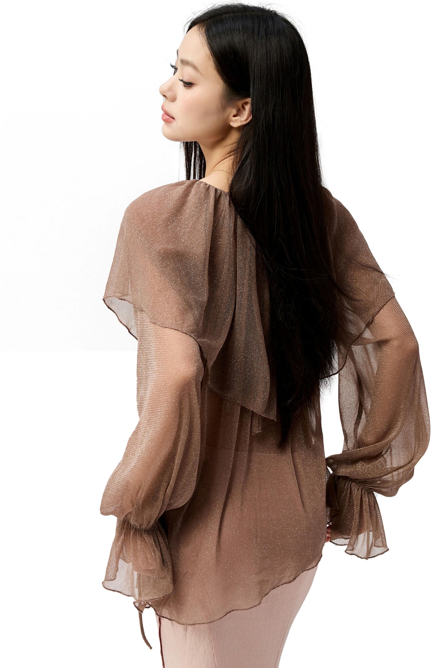 Slim Glitter Cover-Up Top Set