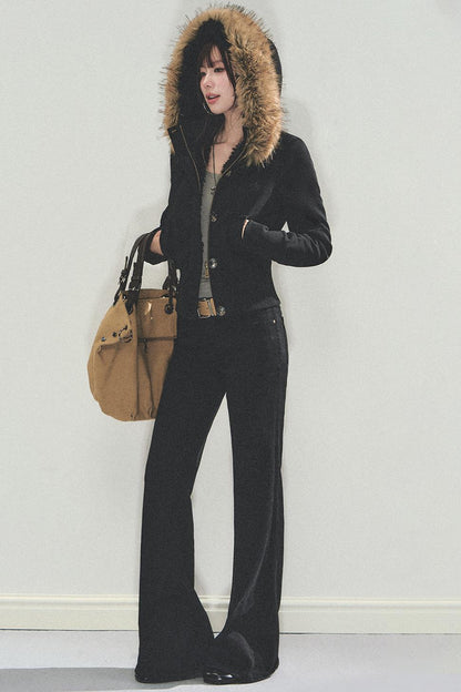 Slimming U-Neck Long-Sleeved T-Shirt