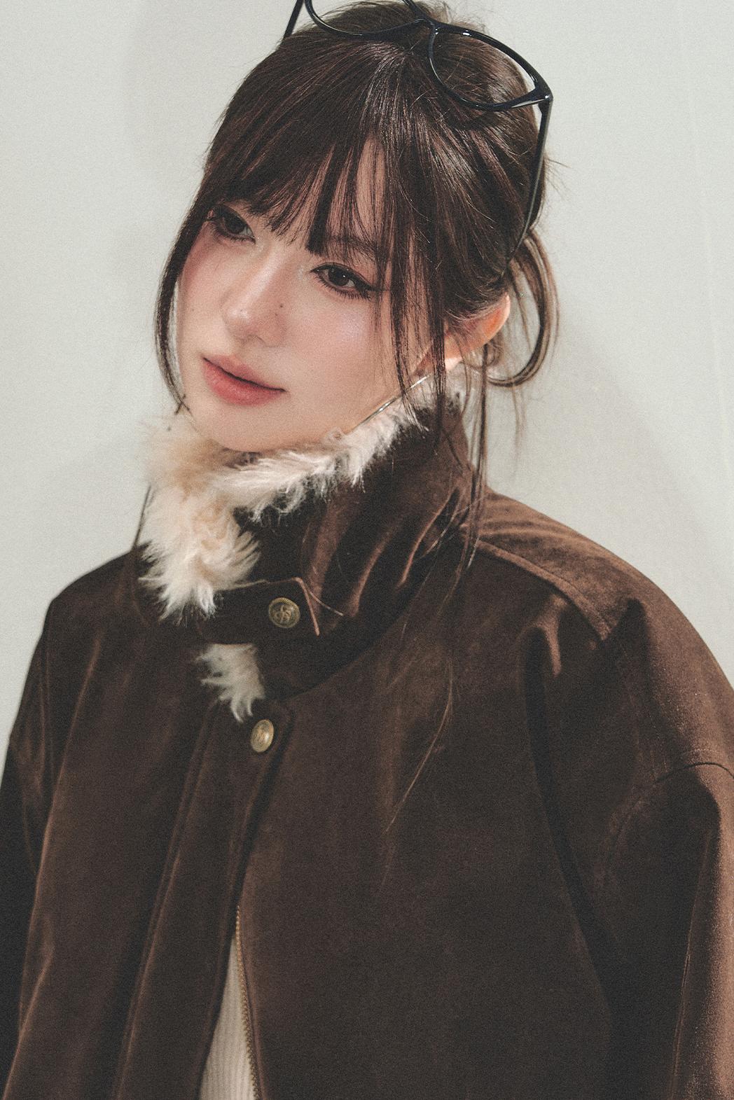 Suede Vintage Biker Jacket